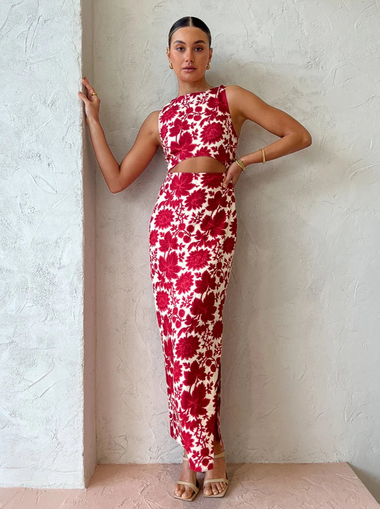 sir the label cut out dress Sir The Label Blanche Cut Out Dress Rent a Dress