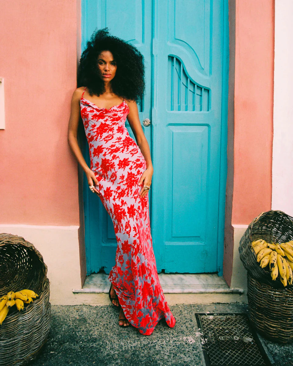 Rat and Boa Athena Dress Red