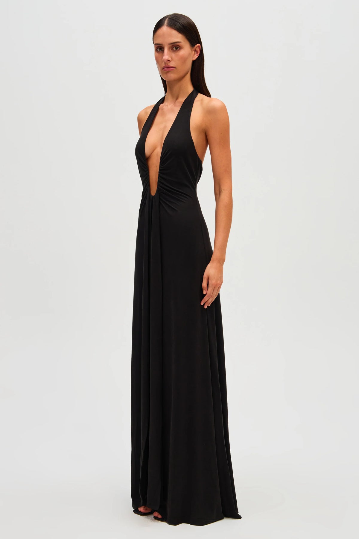 Misha Jennifer Cupro Maxi Dress Boutique Hire Misha Jennifer Cupro Maxi Dress Boutique Hire