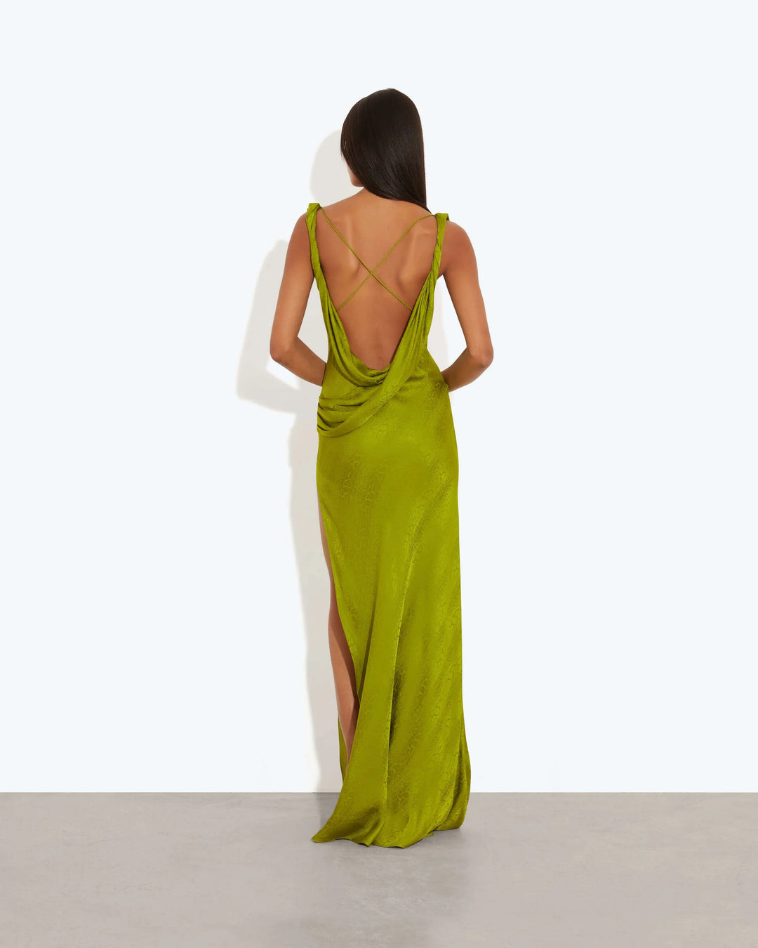 Rat and Boa Navarra Dress Lime  Boutique Hire