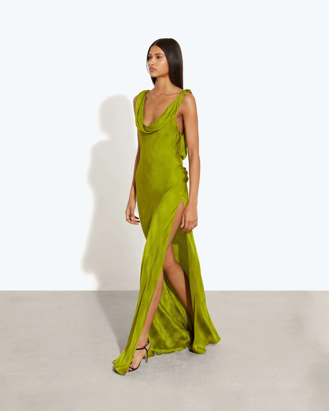 Rat and Boa Navarra Dress Lime  Boutique Hire